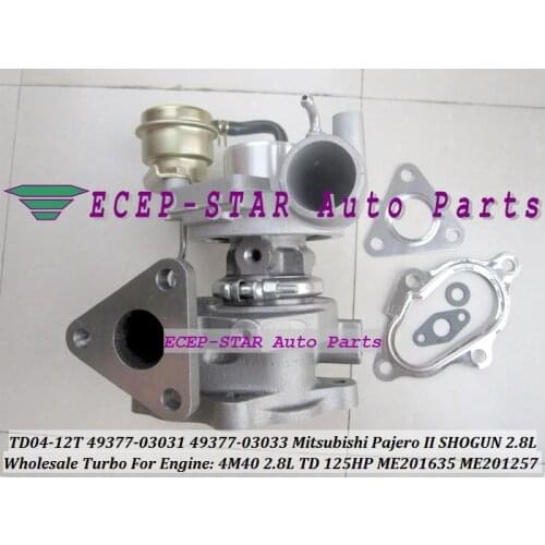 Free Ship TD04 49377-03031 49377-03033 ME201635 ME201257 Oil cooled Turbo Turbocharger For Mitsubishi Pajero Shogun 4M40 2.8L TD