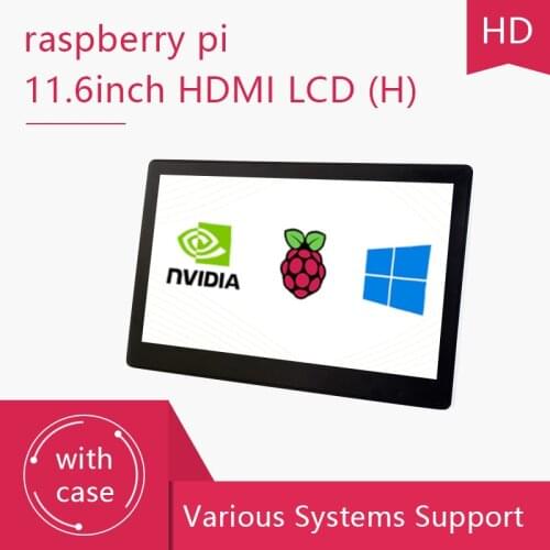 Waveshare 11.6/13.3inch Raspberry Pi LCD Screen Touch Display HDMI Support Raspberry Pi 4/3 and Jetsom Nano Kit