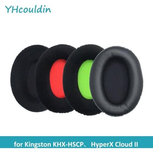 YHcouldin Ear pads for Kingston HyperX Cloud II Gaming Headphones KHX-HSCP Headset Leatherette Velour Ear Cushions Replacement