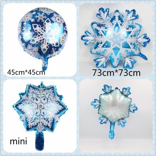 1pc Christmas Foil Balloons Snowflake Snowflake Clear Air Balloons Snowflake Toy Ball Christmas Wedding Birthday Party Balloon
