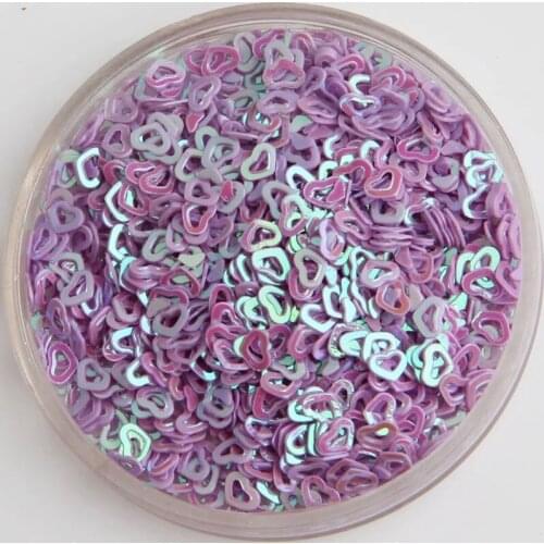 1000g 4mm AB Glitter Sequins Heart Iridescent Mermaid Confetti Nail Art Glitter Laser Sparkly Paillette for Party Decorations