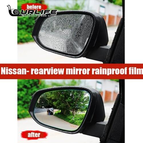 2 Pcs Car Rainproof Film Rearview Anti fog Waterproof Membrane Accessories for nissan teana tiida sylphy X-TRAIL sunny qashqai