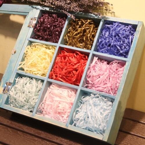 20g/bag Shredded Raffia Crinkle Paper Confetti Dry Straw Gifts Candy Box Filling Material Wedding Birthday Party Decoration