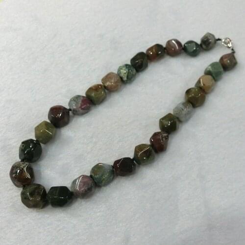 3pcs/lot Natural Quartz Crystal Blood Stone Unakite Colorful Choker Necklace Irregular String Energy Beaded Necklace Collar Free
