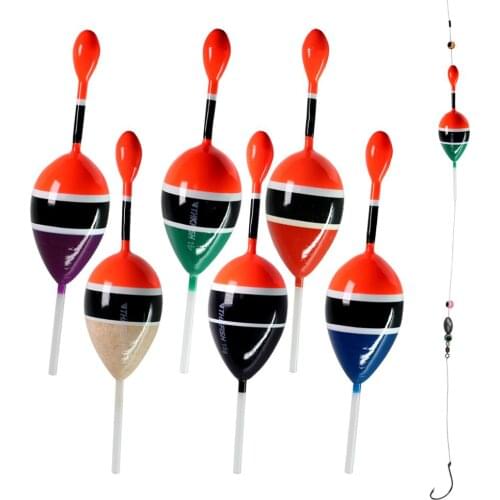 5pcs/lot Fishing Slip Float Bobbers 15g 5g Balsa Wood Fishing Slip Float 5 colors Slip Bobber Rigs