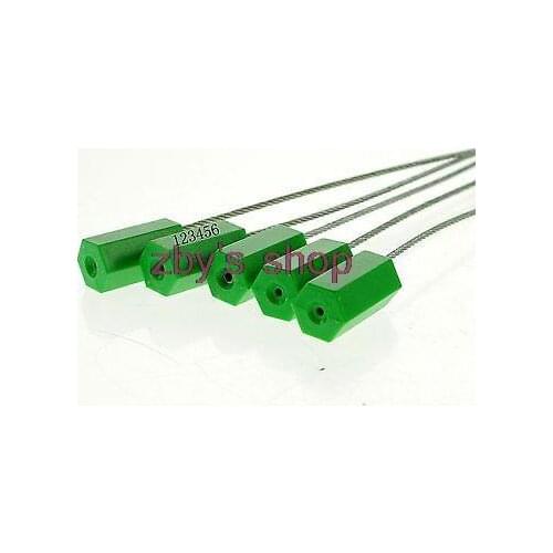 5 Pcs High Security Steel Wire Lead Seal Grenn 300mm Good Quality
