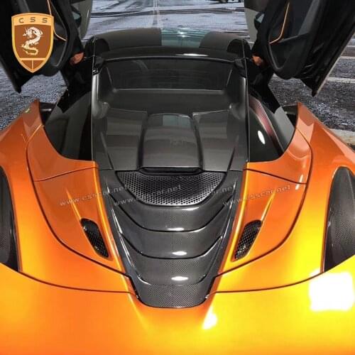 720S High Quality Dry Carbon Fiber Rear Engine Cover Panel Hood Bonnet Cover For McLaren 720S Spider Convertible Car Body Kit