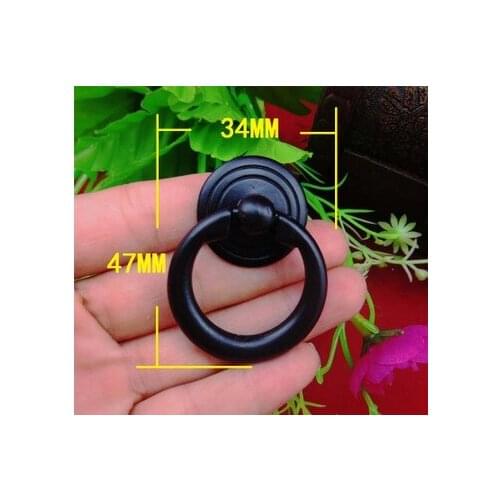 A31 Hardware supplies Vintage cabinet drawer handles knobs jewelry wooden box pulls Zinc alloy furniture handles 34mm*47mm