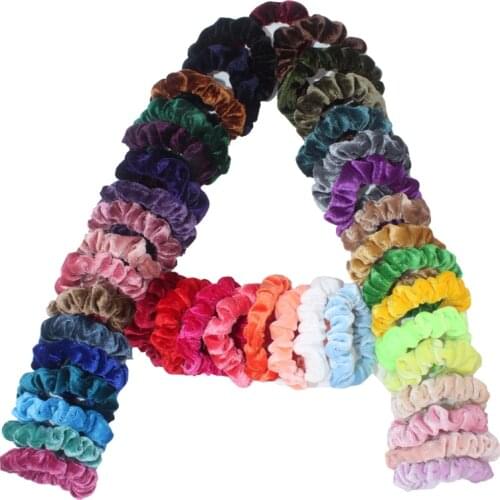 Velvet Scrunchies Pack Ponytail Holder Headwear Ties Women Girls Accessories Elastic Hair Bands Small Gumki Do Wlosow 4/6pcs/set