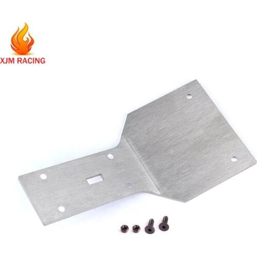 4mm stainless steel chassis strengthen skid plate for 1/5 hpi rovan kingmotor baja rc car parts
