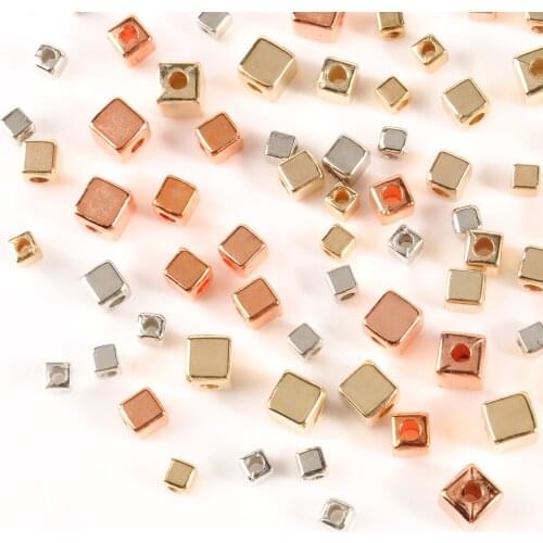 15g Mixed CCB Plastic Square Seeds Beads Bulk Loose Spacer Beads For DIY Jewelry Accessories Supplies