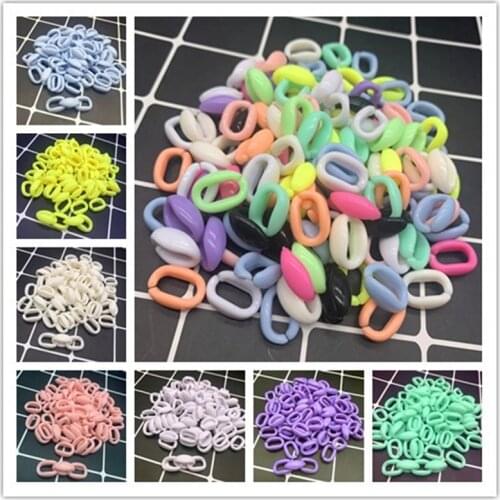 New 50pcs/15x10mm Acrylic Chain Links DIY Charm Accessories for Jewelry Making