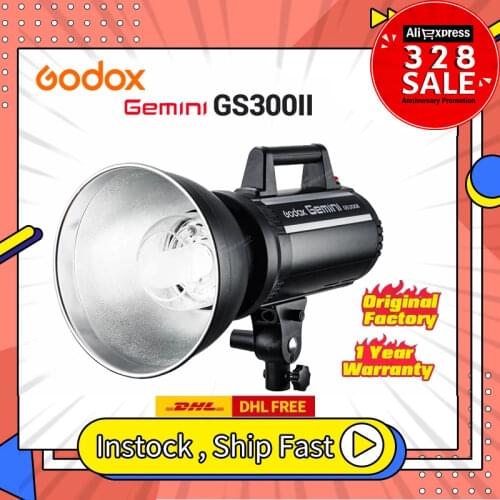 Godox GS300II GS300 II 300Ws GN58 Professional Studio Strobe with Built-in Godox for photography studio youtube tiktok live
