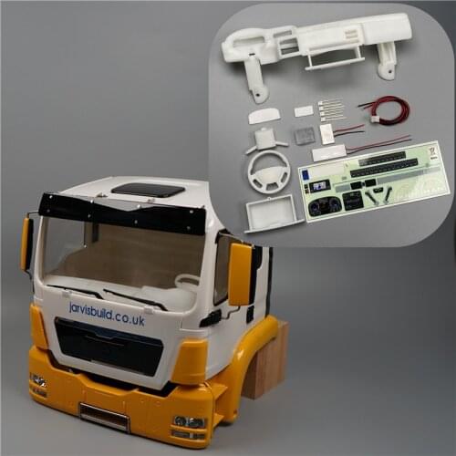 Rc Truck Toys Cab Car Shell Interior Kits For 1:14 Scale LESU MAN TGS Arocs Dumper Model