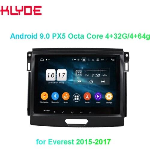 KD-9509 klyde android 9.0 octa core car audio player for Everest 2015-2017 with gps navigation system rds radio