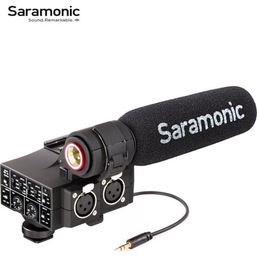 Saramonic MixMic Audio Adapter and Shotgun Microphone kit for DSLR Cameras and Video Cameras