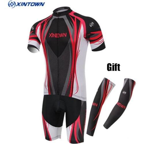 XINTOWN Pro Men Cycling Jersey Set Ropa Ciclismo Breathable MTB Clothes Bicycle Summer Sportswear Bike Wear Riding Suits