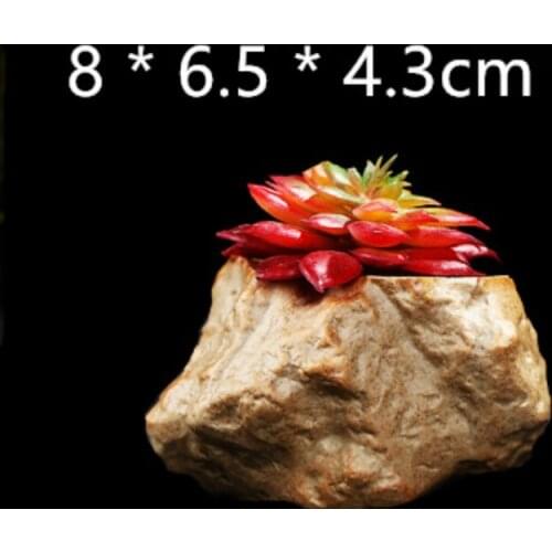 Small Concrete Mould for flowrpot making Creative Rock Planter Mold Cement Garden pot Silicone Molds