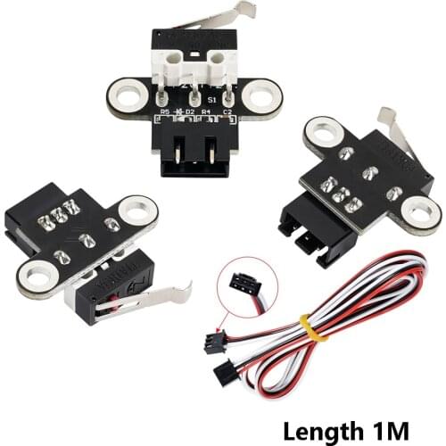 MEGA 3set Limit Switch Mechanical Limit Endstop Module Horizontal DIY 1M Cable 3D Printer Parts for Motherboard Reprap Ramps 1.4