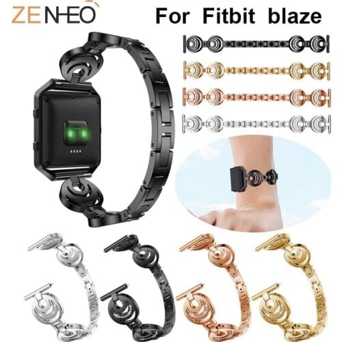 Metal Band Bling Rhinestones Strap For Fitbit Blaze Watch Bracelet luxury fashion For Fitbit Blaze watch Bands 22mm Straps