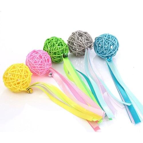 Cute Cat Toys Interactive Ball Catnip Cat Training Toy Pet Playing Vocal Ball Toy for Cats Sepak Takraw Pet Supplies