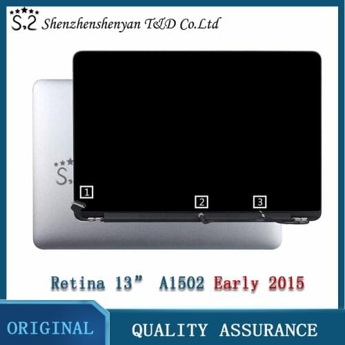 EXIN 98% New Latop Retina 13" A1502 LCD Display Assembly for Macbook Pro Retina 13.3" A1502 Assembly Early 2015 Year 661-02360