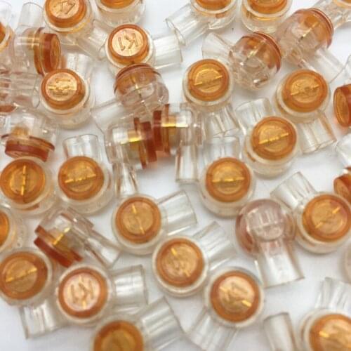 20pcs Connector Crimp Connection Terminals K1 Connector Waterproof Wiring Ethernet Cable Telephone Cord Terminals