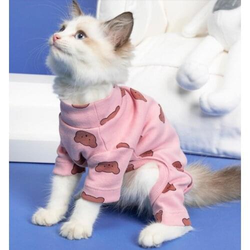 Pet cat Clothes Embroidery Hoodies Deduction Fruit Clothes For Cat