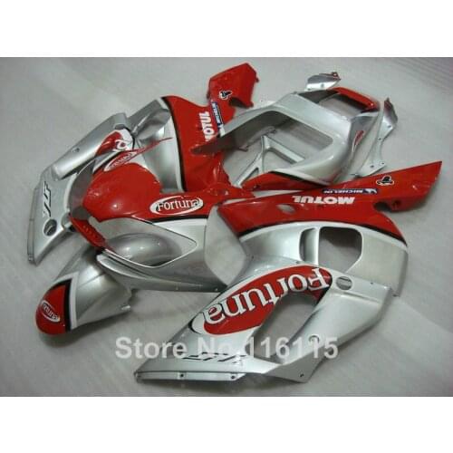 Fit for YAMAHA R6 fairing kit 1998 1999 2000 2001 2002 silver red Fortuna YZF R6 fairings set 98 99 00 01 02 full kits #3222
