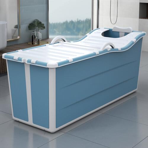 Portable Large Folding Bathtub Adult Childrens Folding Bath Barrel Dual-use Baby Tub Spa Home Sauna Bath Accessories