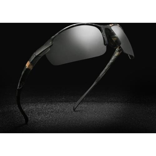 Polarized Polaroid Photochromic Sunglasses Chameleon Sun Glasses for Men Half Frame Sunglasses UV400 Lentes De Sol Mujer