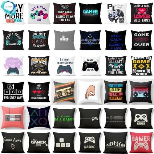 Game Fans Super Hot Video Games Cushions Case 45X45CM Retro Decorative Pillows Case Livingroom Sofa Couch Bed Car Throw Pillows