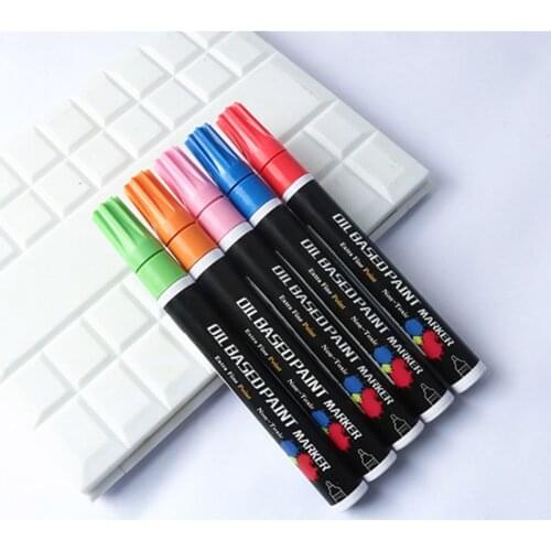 28 Colors Waterproof Metallic Oil Based Paint Marker Pen for Ceramic Rock Glass