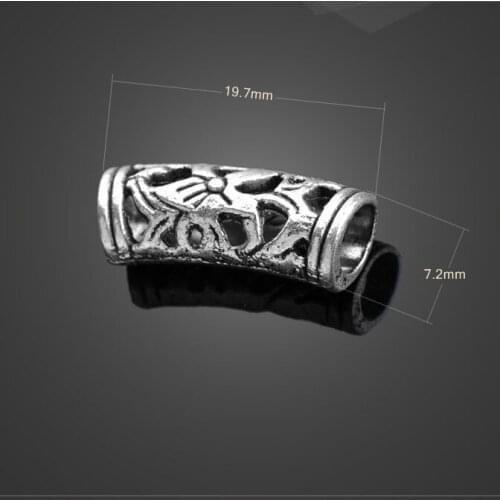 High quality 10 PCS/Lot 19.7mm*7.2mm antique silver plated small metal diy handmade bend pendant charms for necklace