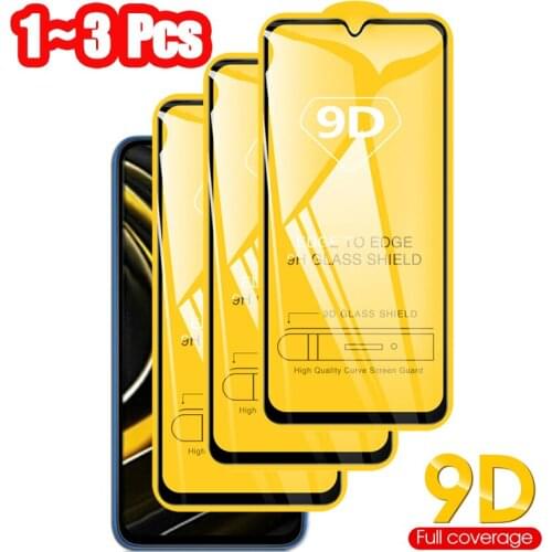9H Screen Glass Guard Film for Xiaomi Mi Poco M3 X3 NFC Protective Tempered Glass Film Screen Protector mi poco M3 Anti-scratch