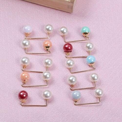 Womens Brooch Cute Fashion Clothes Brooches Women Pearl Lapel Pin Sweater Dress Brooch Pins Badge Buckle Accessories Vintage