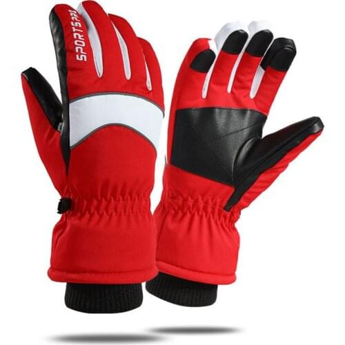 Winter Windproof Ski Gloves Waterproof Warm Outdoor Full-finger Sports Gloves Anti-slip Touch Screen Cycling Gloves