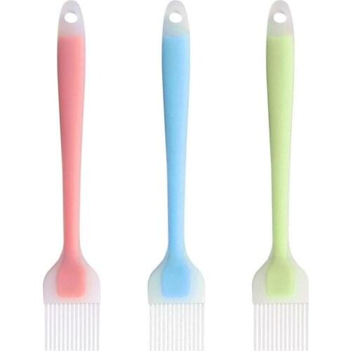 1 Pcs Silicone Barbecue Oil Brush Pastry Cake Cream Butter Baking Brush With Handle Heat Proof Grill Brushes Kitchen BBQ Tools