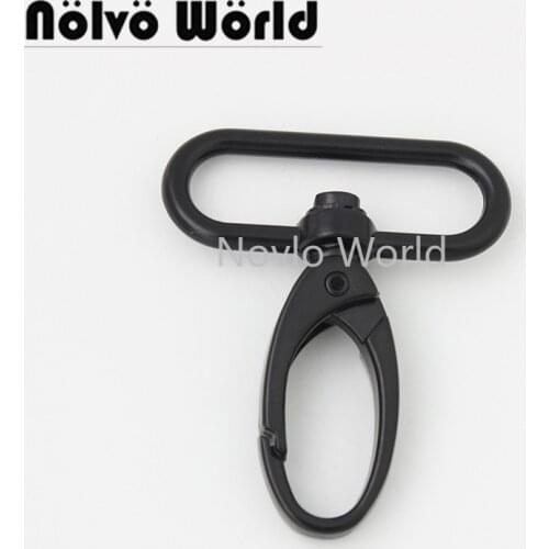 10-50 pieces Dark black 38mm Metal Bags Strap Buckles Lobster Clasp Claw Carabiner Snap Hook DIY Bag Part Accessories