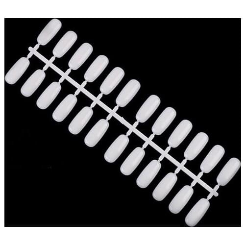 120 Pcs/Bag Nail Tips for Gel Polish Acrylic Practice Color Chart Palette DIY False Nail Art Tips Professional Display Show Book