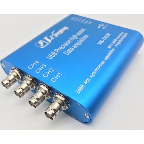 VK701H 24 Bit Isolated USB Data Acquisition Card with IEPE Precise 400K Sampling