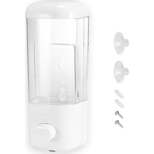 500ML Wall Mount Liquid Soap Dispenser Hand Wash Wall-Mount Manual Soap Dispensers Shampoo Container Bathroom Bottle Accessories