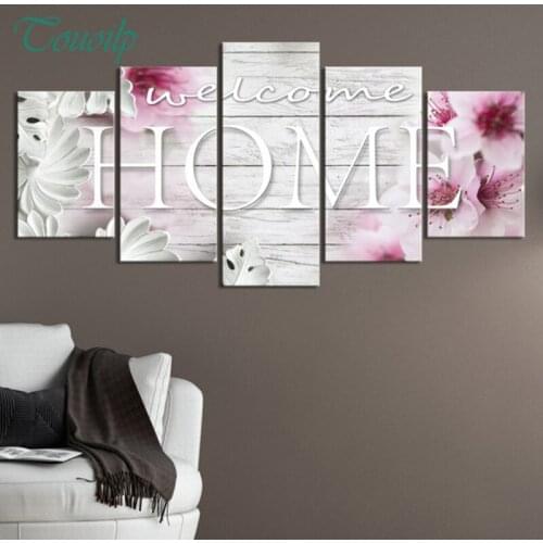 Diamond embroidery welcome home 5D DIY home Sweet Home spuare&round diamond painting Cross Stitch Multi-picture home decoration