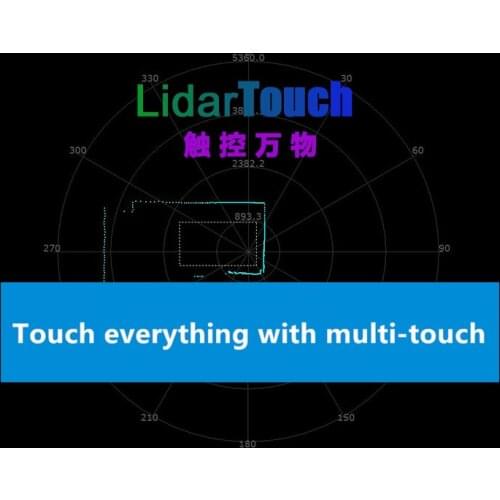 RPLIDAR A2 A3 S1 PAVO lidar dedicated wall large screen interactive software program multi-touch projection interactive engine