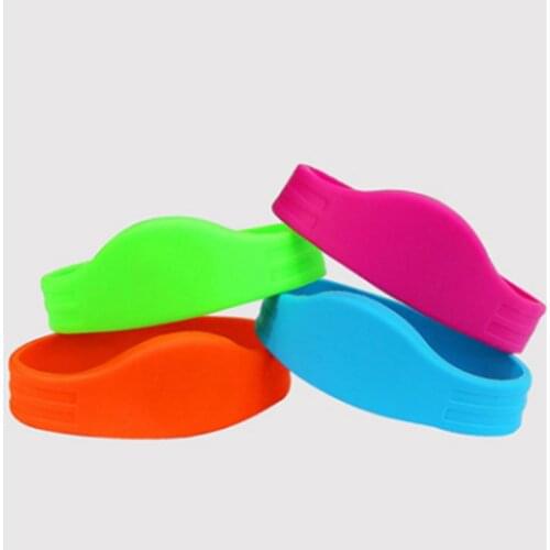 Free shipping RFID Wristband 13.56mhz For ticket system and harsh environment 100pcs/lot