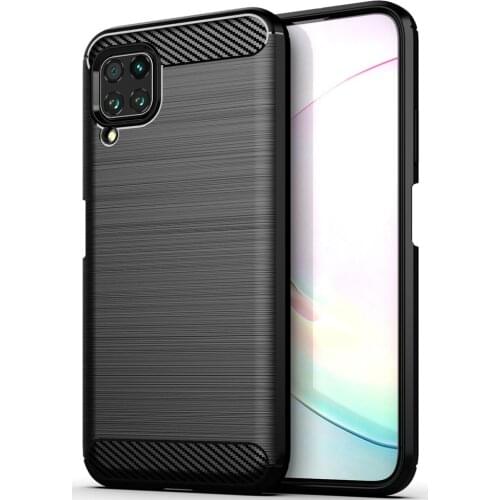 For Huawei Nova 6 SE Case Luxury Carbon Fiber Skin Soft Silicone Cover ShockProof Case For Huawei Nova 6SE Nova6SE Phone Cases