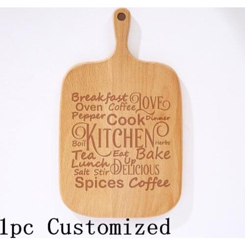 Engraved Cutting Board Personalized With Love Wooden Pastry Wedding Realtor Anniversary Family Recipt Gifts Dropshipping ZB027