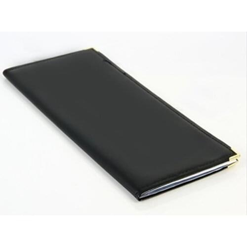 DL Effective 5782 soft black leather name card list 160 business name card clip office series large capacity Stationery office