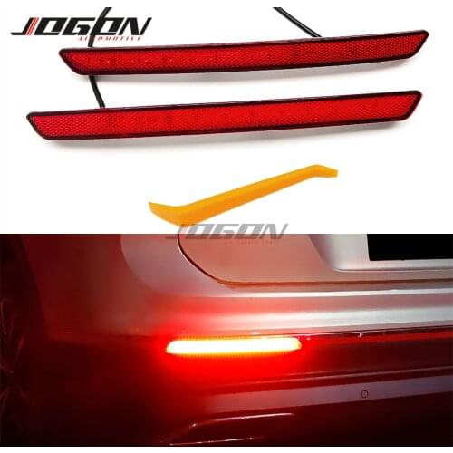 For VW Volkswagen Tiguan 2 II MK2 AD/BW 2017-2020 Car LED Tail Rear Bumper Dynamic Turn Signal Light Reflector Fog Braking Light