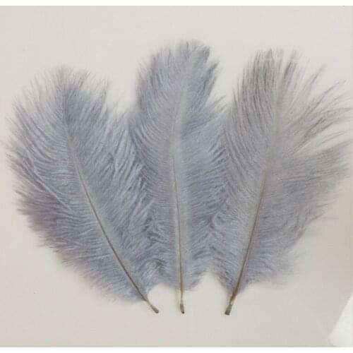 Perfect! Sales 50pcs15-20CM Beautiful gray ostrich feather, DIY jewelry accessories, wedding decorations